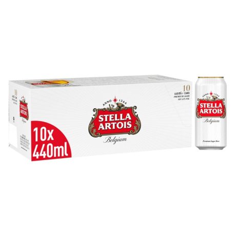 Stella Artois Belgium Premium Lager Beer Cans